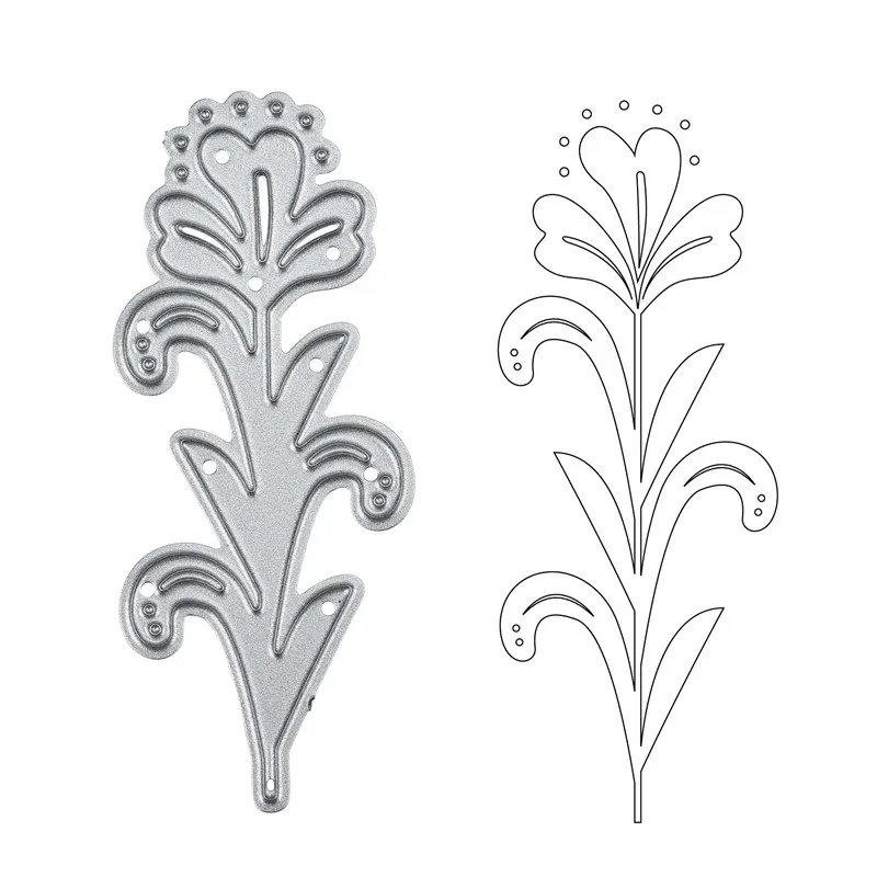 

DiyArts Branch Flower Metal Cutting Dies for Craft Die Scrapbooking Embossing Stencil DIY Die Cut Card Decoration New 2019