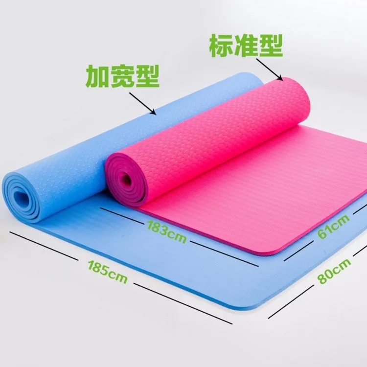 

Yoga Mat Thick TPE Yoga Mat 10 Size Sit-ups Mat Exercise Mat Environmentally Friendly Gymnastic Mat