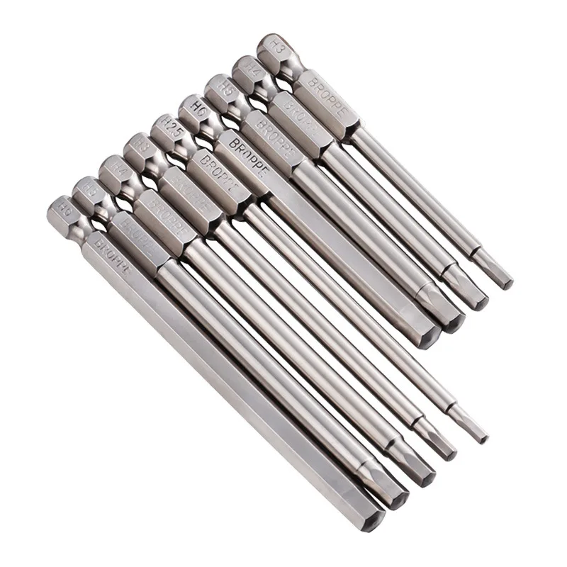 

Inner Pneumatic Hands-on Electric Hexagonal Electric Drill S2 Alloy Steel Screwdriver Head Screw Driver Lengthen Strong Magnetic