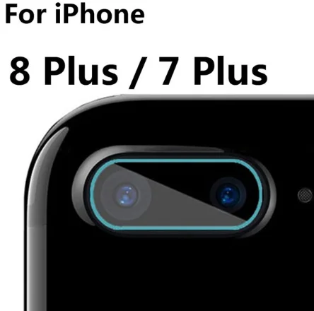 Película trasera de la Lente de la камера para iphone X XS 11 Pro Max XR стекла закаленное защитное покрытие пленка на экран с кристалла объектива - Цвет: 7 Plus 8 Plus