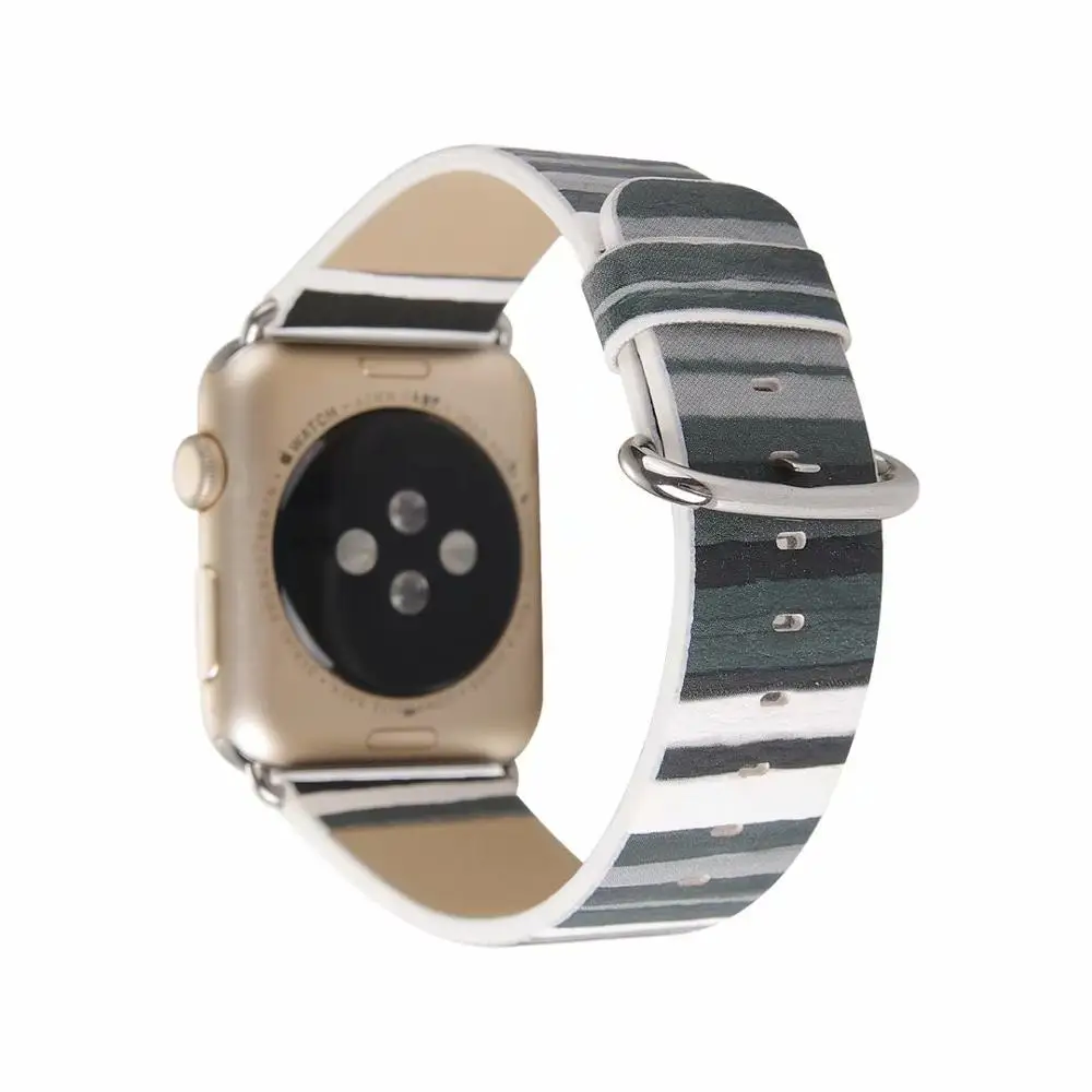 G Кожаный ремешок correa apple watch 5 для apple watch Band 44/40 мм серии 4, версия 1, 2, 3, Ремешок Браслет apple watch 42/38 мм для наручных часов iWatch, аксессуар - Цвет ремешка: G