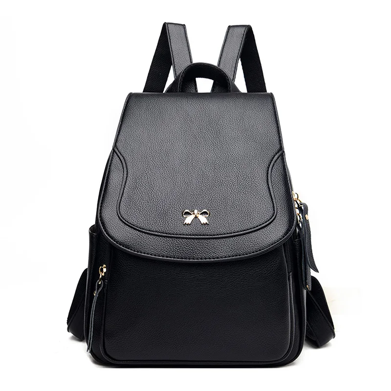 

High Quality Luxury Backpacks Female Leather Backpacks Sac A Dos Women Fashion Travel Rucksacks for Girls School Bags for Girls