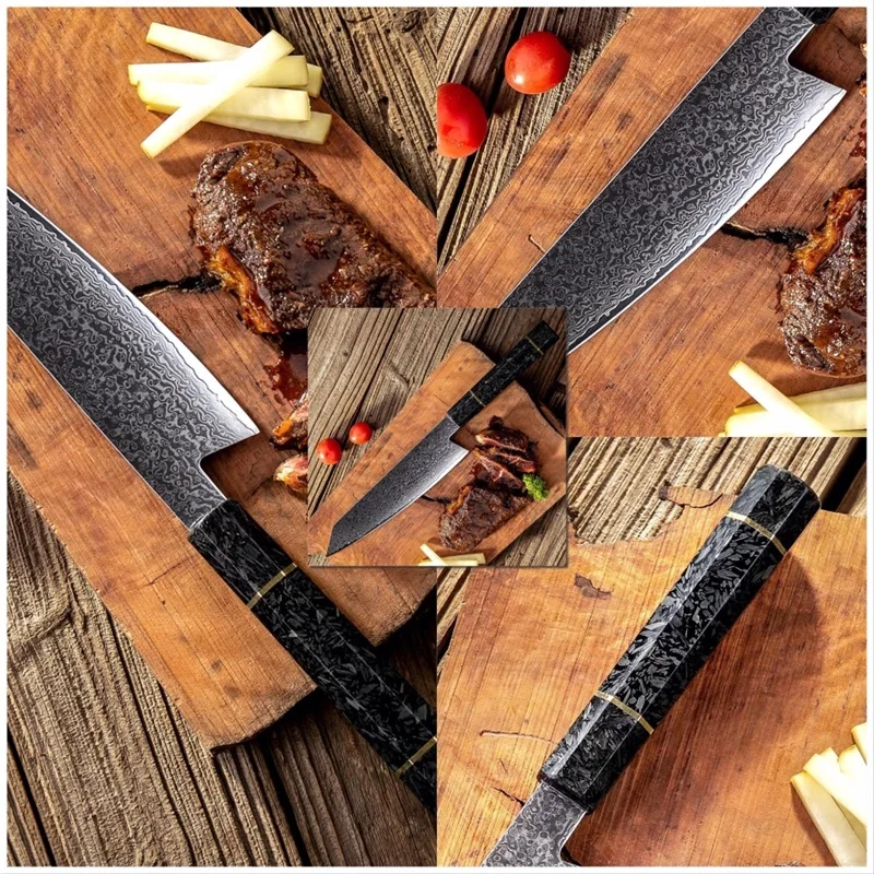 GRANDSHARP ручной работы нож шеф-повара японский Дамасская сталь Kiritsuke 67 слоев VG10 роскошные кухонные ножи профессиональные кухонные инструменты