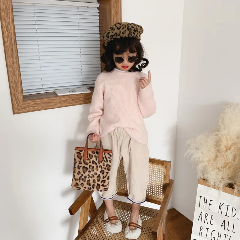 

Lambs Wool Versatile New Style Oblique Bag Fashion Solid Color Shoulder Bag Men And Women Child Western Style Lightweight Travel