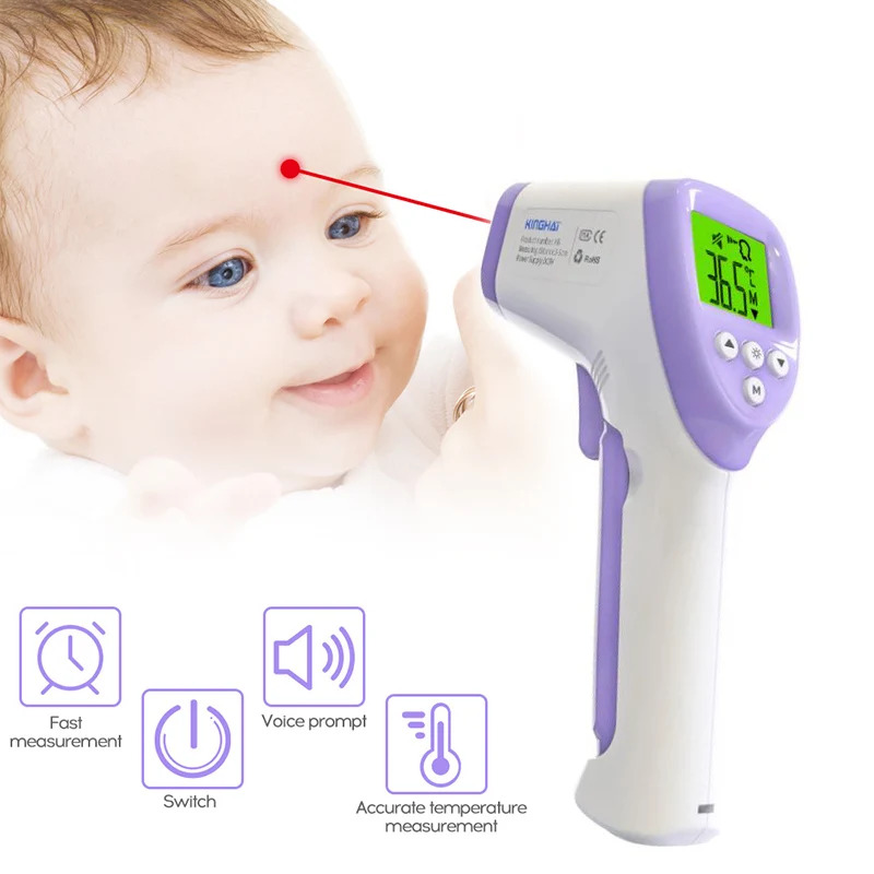 

LCD Digital Thermometer Gun Infrared Forehead Non-touch Temperature Meter Lot