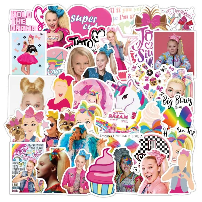 

10/30/50 PCS cute girl child star personality graffiti sticker laptop skateboard guitar waterproof decoration toy wholesale