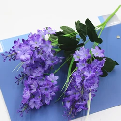 Elegant Hyacinth Violet Artificial Floral Arrangement - 5 Blooms for Bridal, Birthday, and Home Decor Celebrations (40cm)