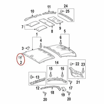 

Trim Car clips Moulding Retainer Panel Fastener For Toyota Hiace Replacement Accessory Parts 20pcs Roof