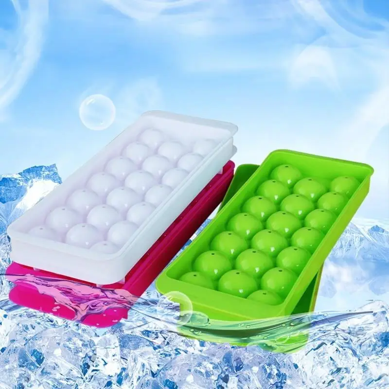 Plastic Ice Cube Maker Color Random Mold Bar Mould Kitchen& Dining Ice Ball Mold Round Party Whiskey Ice Cube Maker Tray Brick