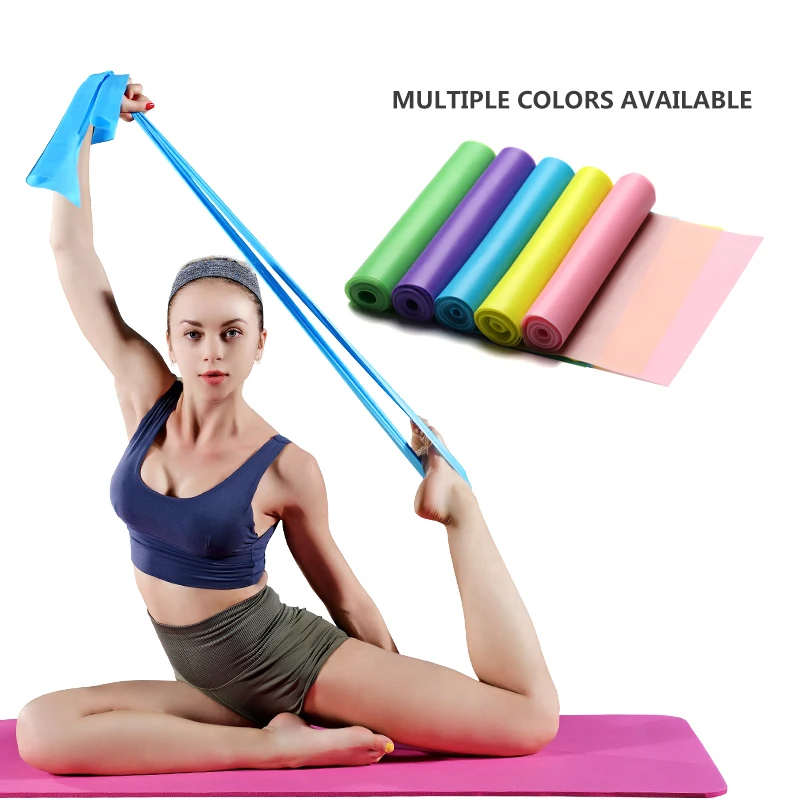 Yoga Elastic Resistance Bands Training Expander Stretch Fitness Rubber Bands Gym Elastic Bands Sports Workout Equipments