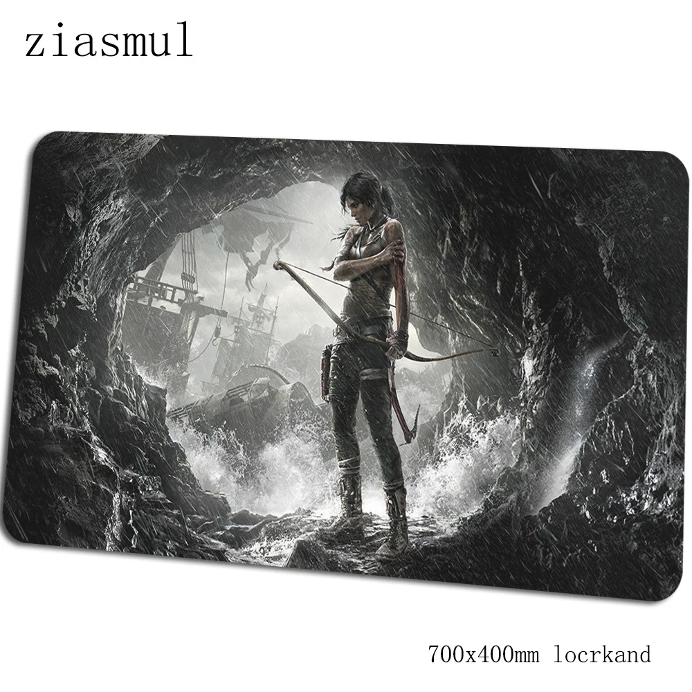 Коврик для мыши tomb raider Kawaii компьютерный коврик 70x40 см игровой коврик для мыши большая 3d Клавиатура со встроенной мышью игры ПК геймер стол - Цвет: Size 700x400x2mm