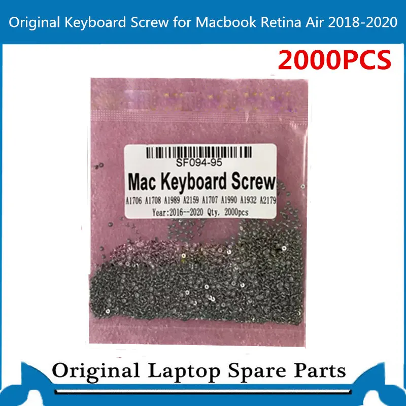 2000 шт оригинальный винт клавиатуры для Macbook Pro Retina A1706 A1708 A1932 A2141 A1990 A1989 клавиатура