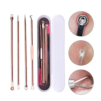 

4pcs/set Blackhead Comedone Acne Pimple Blackhead Remover Tool for Face Skin Care Tool Needles Facial Pore Cleaner Kit