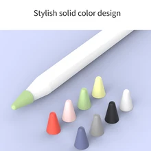 8 шт., новинка, для Ipad Pencil, 1st, 2nd, чехол, стилус, силиконовый, сменный, защитный наконечник, чехол, кожаный стилус, для Apple, Pen