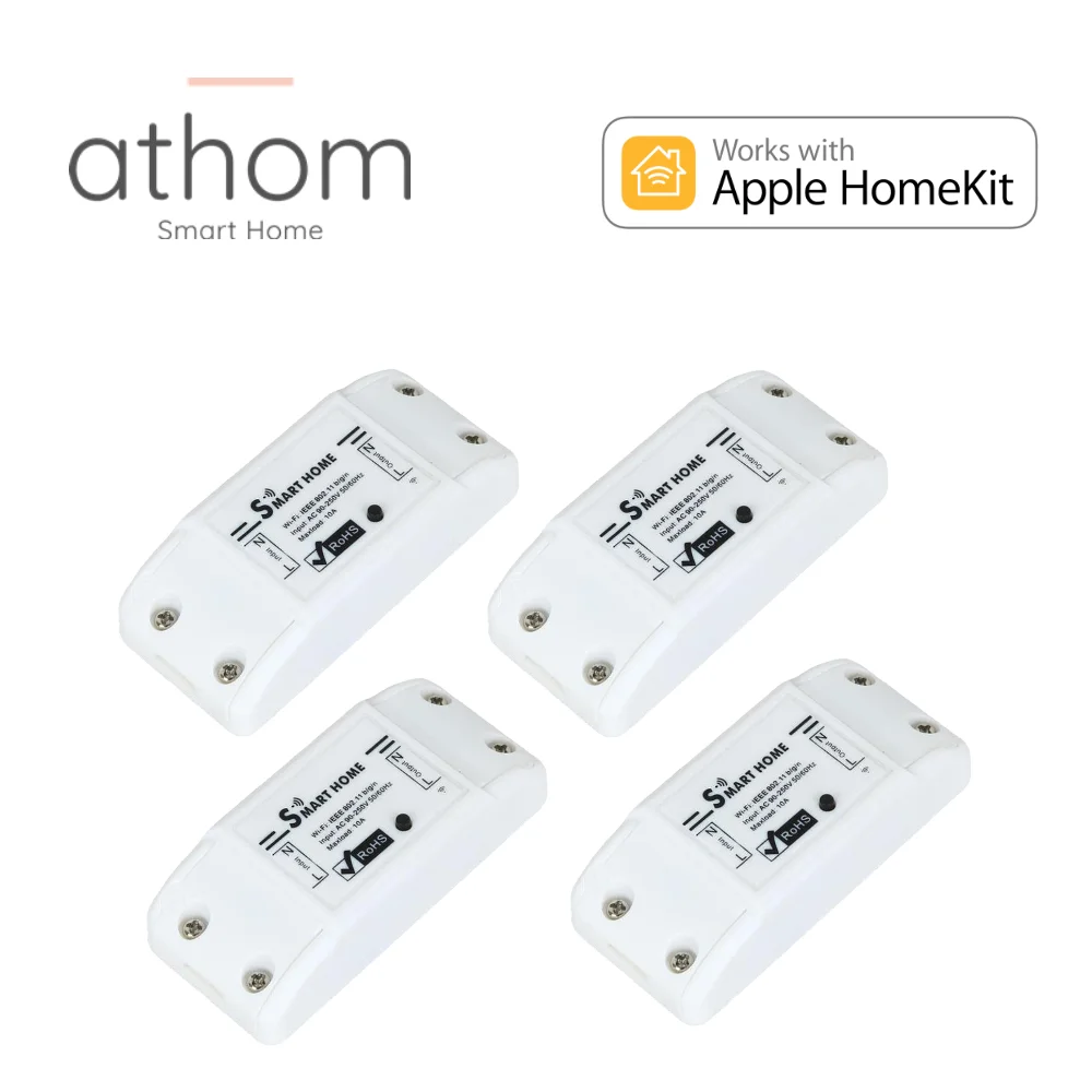 ATHOM Homekit WIFi реле смарт переключатель siri Голосовое управление расписание работы с
