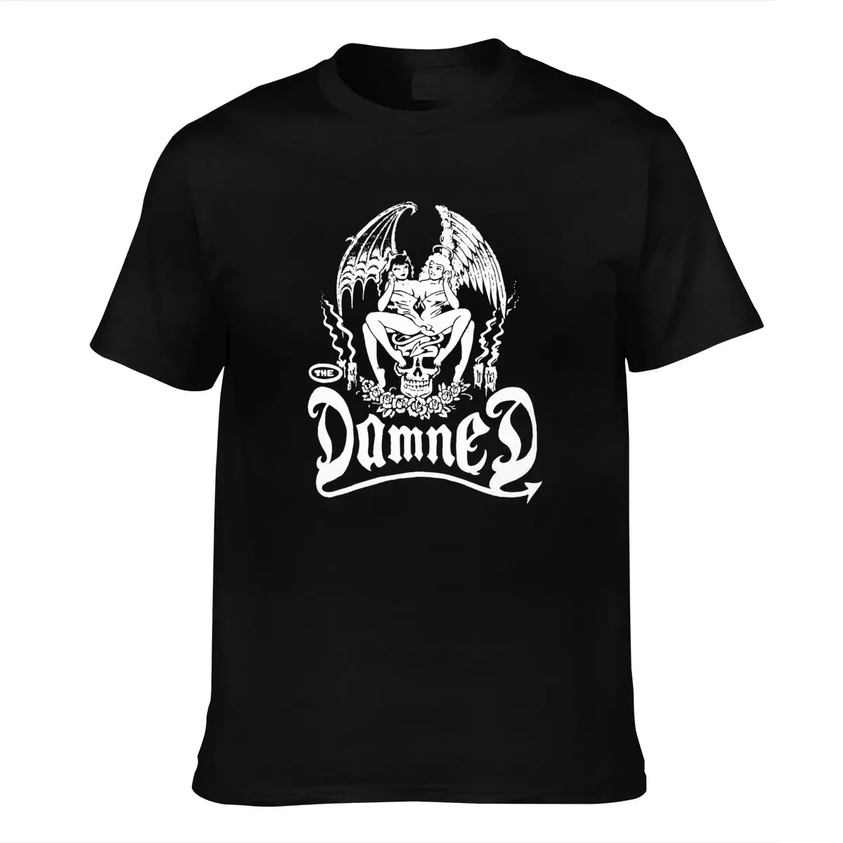 

Authentic THE DAMNED Devil Twins Tops Tee T Shirt NEW T-shirt Homme Customized S M L XL 2XL Cotton Short Cn(origin)