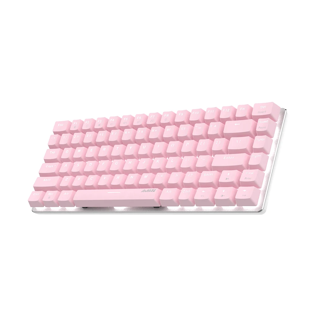 AJAZZ AK33 Mechanical Gaming Keyboard 82 Keys Layout Cute Pink Keycaps Red/Green Switch for Win PC Desktop Gril | Компьютеры и офис