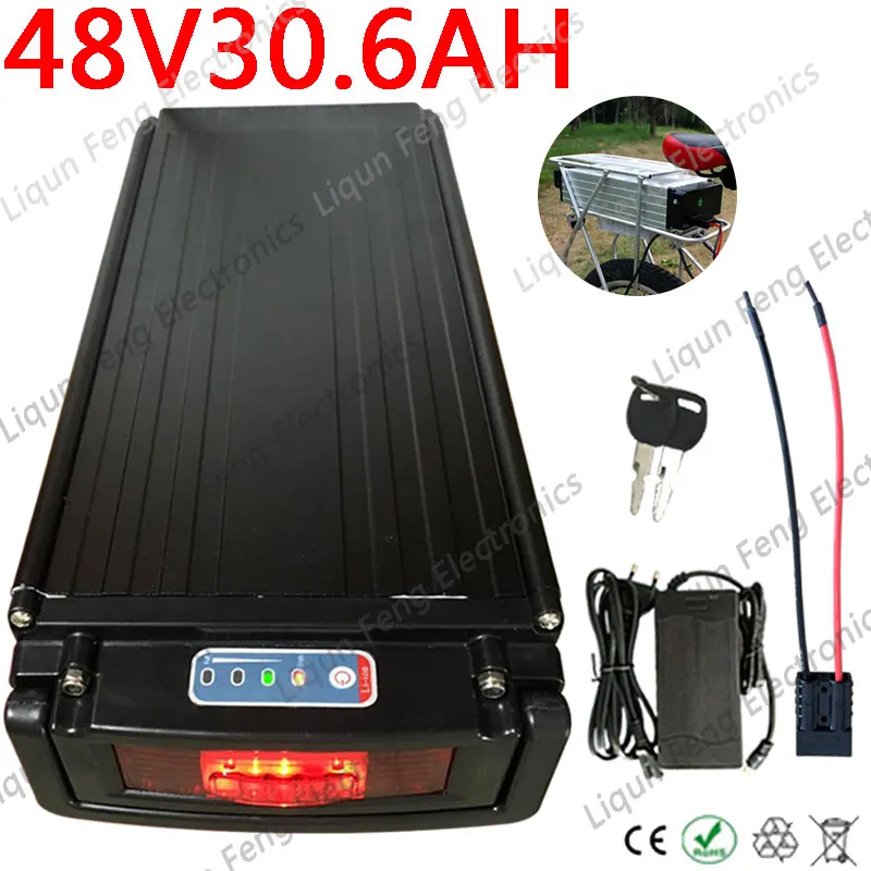 48V 750W 1000W 1500W фара для электровелосипеда в Батарея литиевая 10AH 12AH 13AH 15AH 18AH 20AH 25AH 27AH