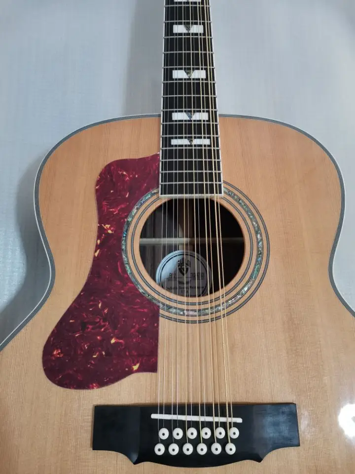 ebony F512 Джамбо гитара для левшей 12 струн акустическая электрогитара в стиле Гильды гитара для левшей