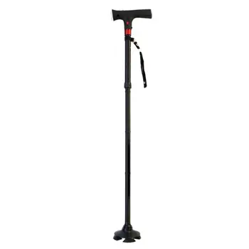 

Telescopic Folding Canes LED Light Aged Walking Sticks Poles for the Elder Camp Telescopic Baton Outdoor Hiking Poles Crutch