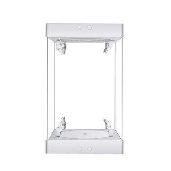 

20CM Internal Height Transparent Display Box Spotlight Acrylic Figure Show Case with Turntable Base for Action Figure Model