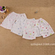 Spring And Summer New Style Pants Pure Cotton Breathable Comfortable Infant Outer Wear Shorts Pajama Shorts Open-seat Pants