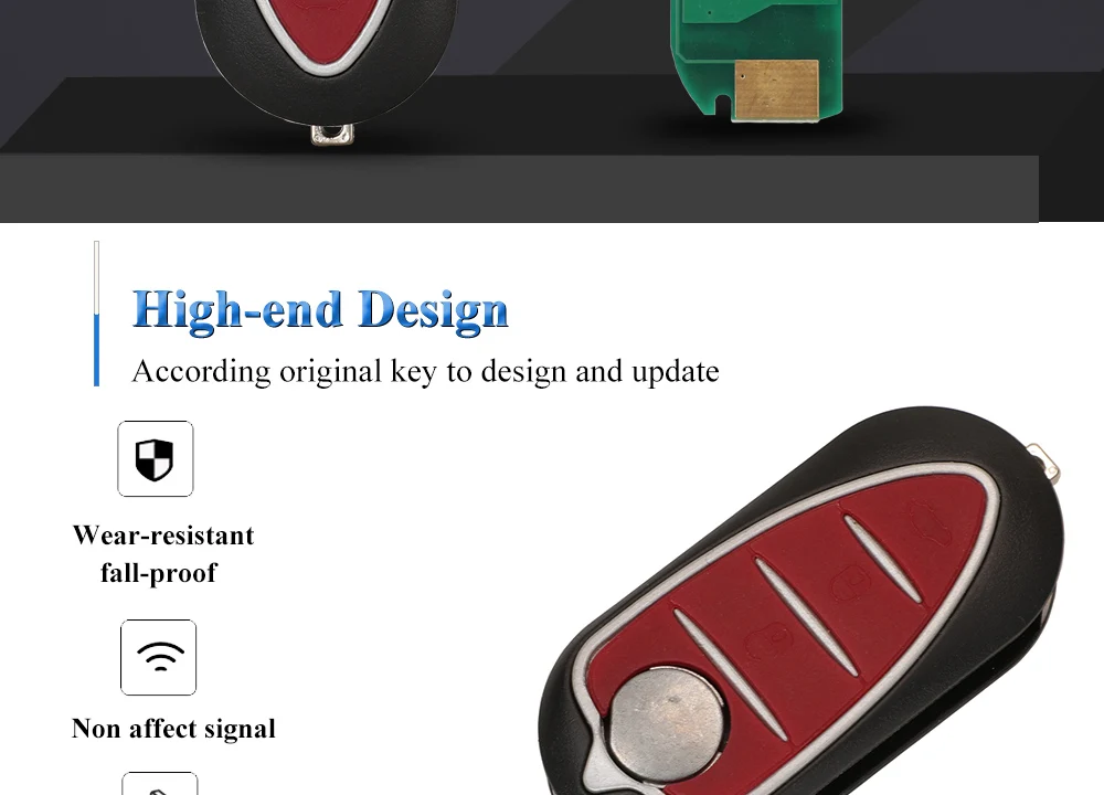 Keyforkess telecomando Flip 3 pulsanti portachiavi Auto per Alfa Romeo Mito 2008-2015 Giulietta 2010-2016 433Mhz chiedere ID46-7946 chiavi automatiche 9 Keyforkess telecomando Flip 3 pulsanti portachiavi Auto per Alfa Romeo Mito 2008-2015 Giulietta 2010-2016 433Mhz chiedere ID46-7946 chiavi automatiche - H3a5fcda5c87046a6b86ba5e8e33411e7Q