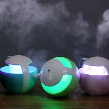 

450ml Night Elf Humidifier Mini Ultrasonic Humidifiers 7 Colors Lights Essential Oil Aroma Diffuser Car Air Freshener