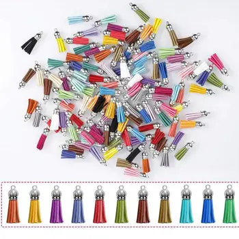 

120Pcs Keychain Tassels Blanks Bulk for Keychain Crafts, 38mm/1.5' Length