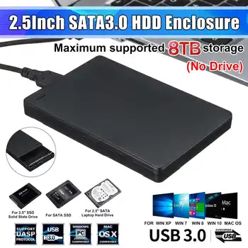 

2.5 inch HDD SSD Case Sata to USB 3.0 Adapter LED 6 Gbps Box Hard Drive Enclosure Support 8TB HDD Disk For WIndows for Mac OS