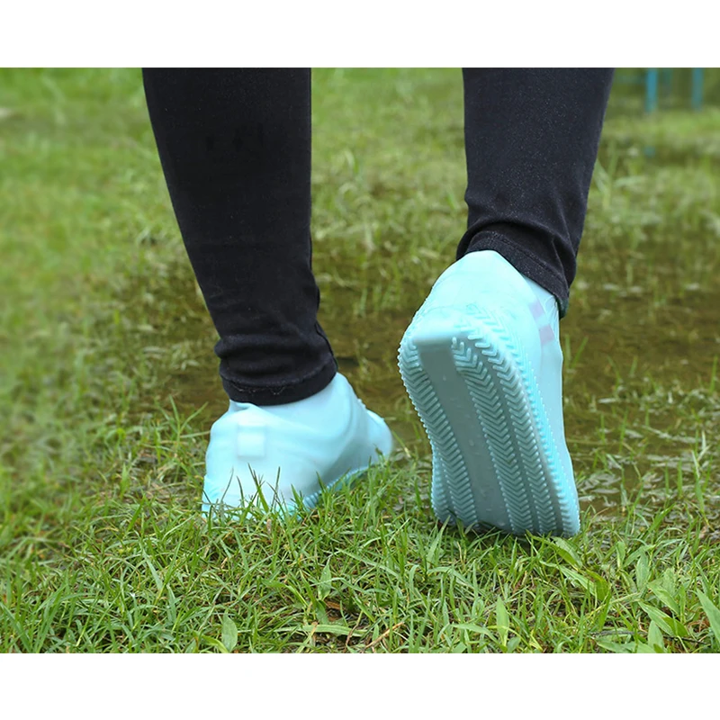 Дождевые Чехлы для обуви многоразовый силикон Складные Водонепроницаемые протекторы для обуви противоскользящие велосипедные уличные непромокаемые сапоги для детей и мужчин