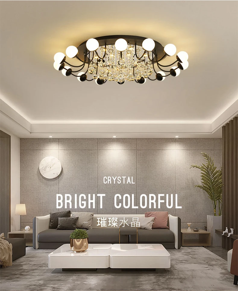 Modern Led Ceiling Lights For Living Room Bedroom White Color Aluminum avize AC85-265V lamparas de techo Ceiling Lamp Fixtures