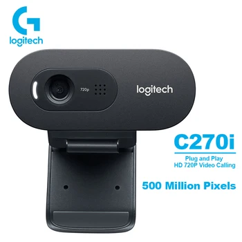 

Original Logitech C270i IPTV HD 720p Webcam Built-in Microphone with USB2.0 Mini Computer Camera for PC Laptop Video Calling