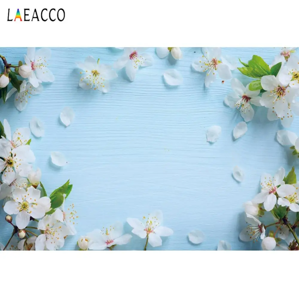 Laeacco цветок вишня фото фон день рождения фотосессия Новорожденный ребенок душ
