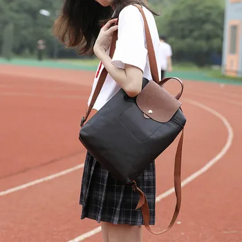 

Fashion Shoulder Bag Leisure Travel Nylon Zipper Bag Student Backpack Folding Bag Casual Shoulder Bag Рюкзак Женский#20