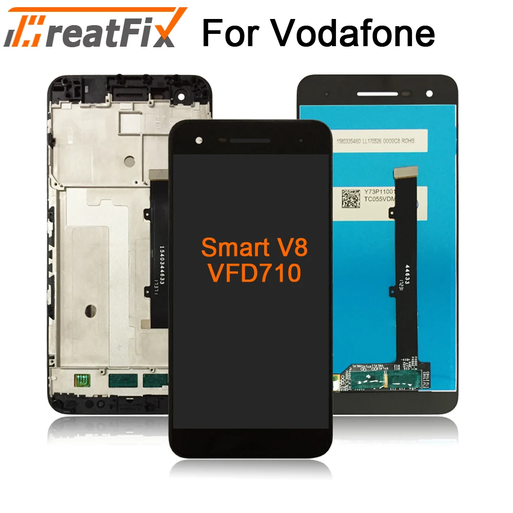 

Original LCD For Vodafone Smart V8 VFD710 VFD 710 LCD Display Touch Screen Phone Digitizer Assembly lcd vfd-710 with frame
