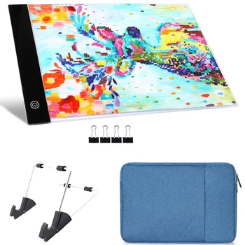 

A4 Drawing Tablets LED Light Pad Storage Bag Graphic Digital Writing Painting Tablet Dimmable Tracing Board Copy Pads For Kids G