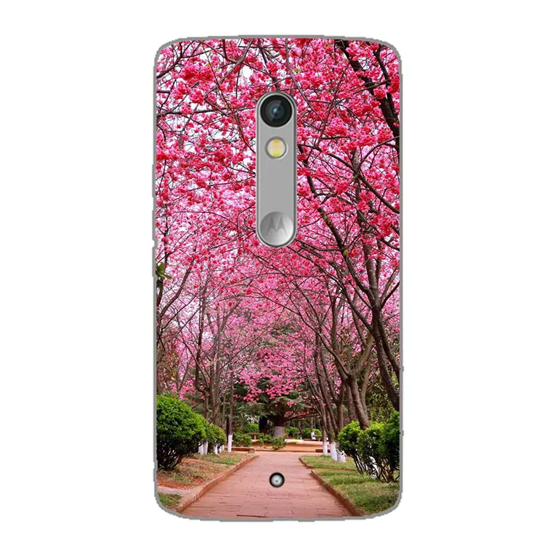 M27 Чехол с узором для Motorola Moto X Play XT1562 XT1563 задняя крышка цветок кошка собака печать бабочка животное мягкий силиконовый чехол для телефона - Цвет: M27
