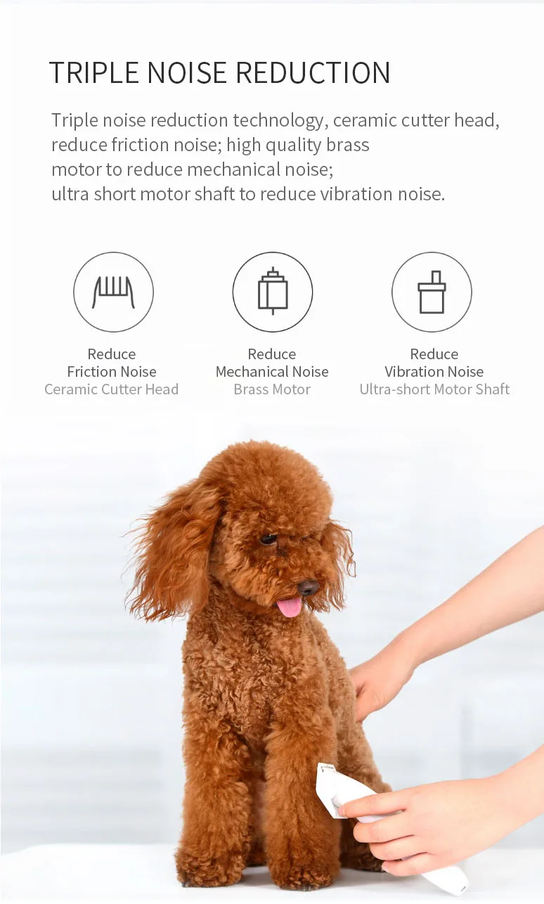 Xiaomi Pawbby Pets триммеры для волос Профессиональный уход за домашними животными электрические машинки для стрижки волос аккумуляторная безопасность для домашних животных