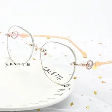 Красный анти-синий ретро обрезки очки