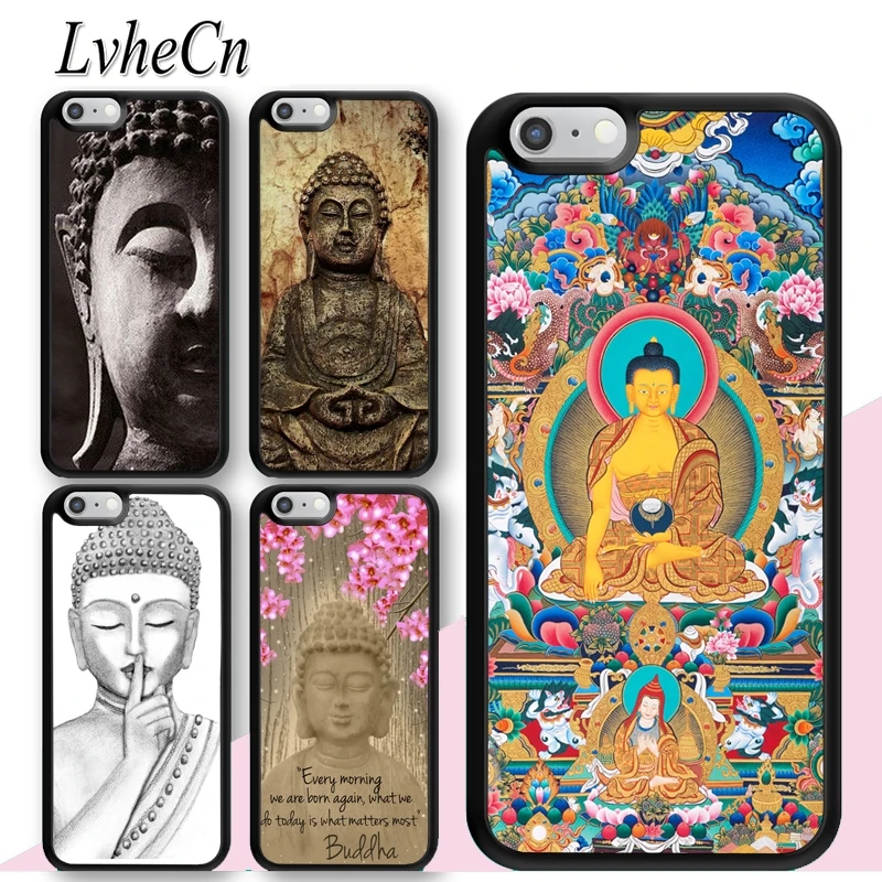LvheCn Buddha statue Vintage Phone Cases For iPhone 5 6 6s 7 8 plus X XR XS max 11 Pro Samsung Galaxy S7 edge S8 S9 S10 |