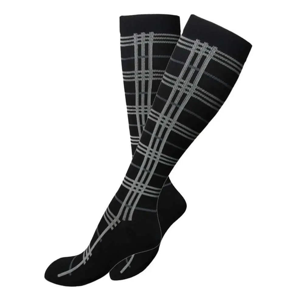 Женские и мужские модные рождественские носки, дышащие спортивные носки для спортзала, бега, гонок, нейлоновая пряжа, уличные Компрессионные носки, велосипедные носки - Цвет: as show