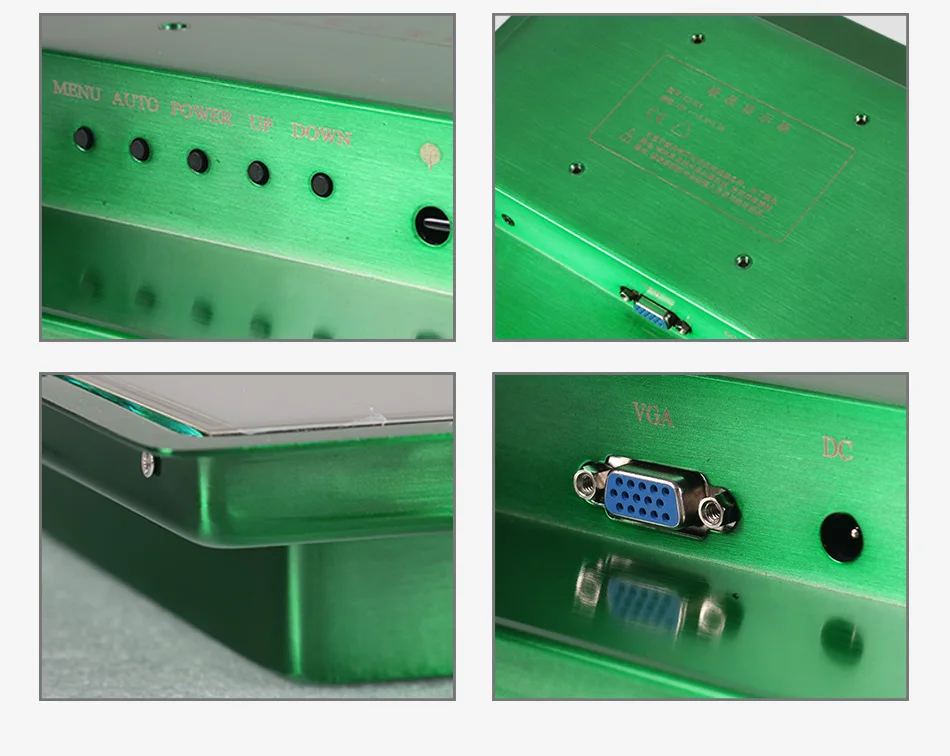 12,1 "из нержавеющей стали Матовый металлический корпус промышленный ЖК-дисплей доступен в разные цвета