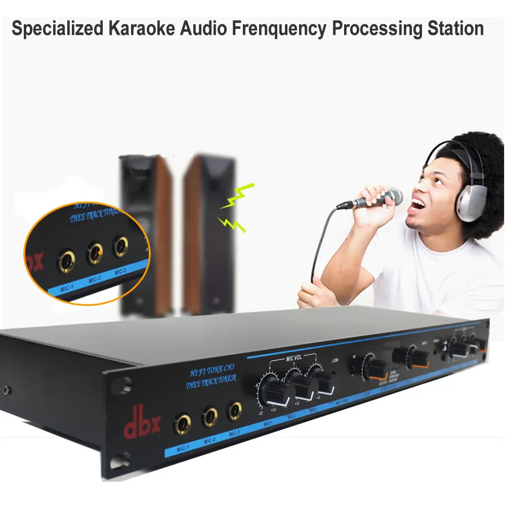 

Karaoke Mixer,Karaoke Audio Processor,Anti-howling effector,Microphone Mixer,Karaoke Sound Mixing,DSP-100