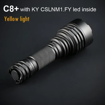 

Led Flashlight Convoy C8+ with KY CSLNM1.FY Yellow Light Linterna Torch Flash Light Hunting Hiking Lantern 18650 Camping Lamp