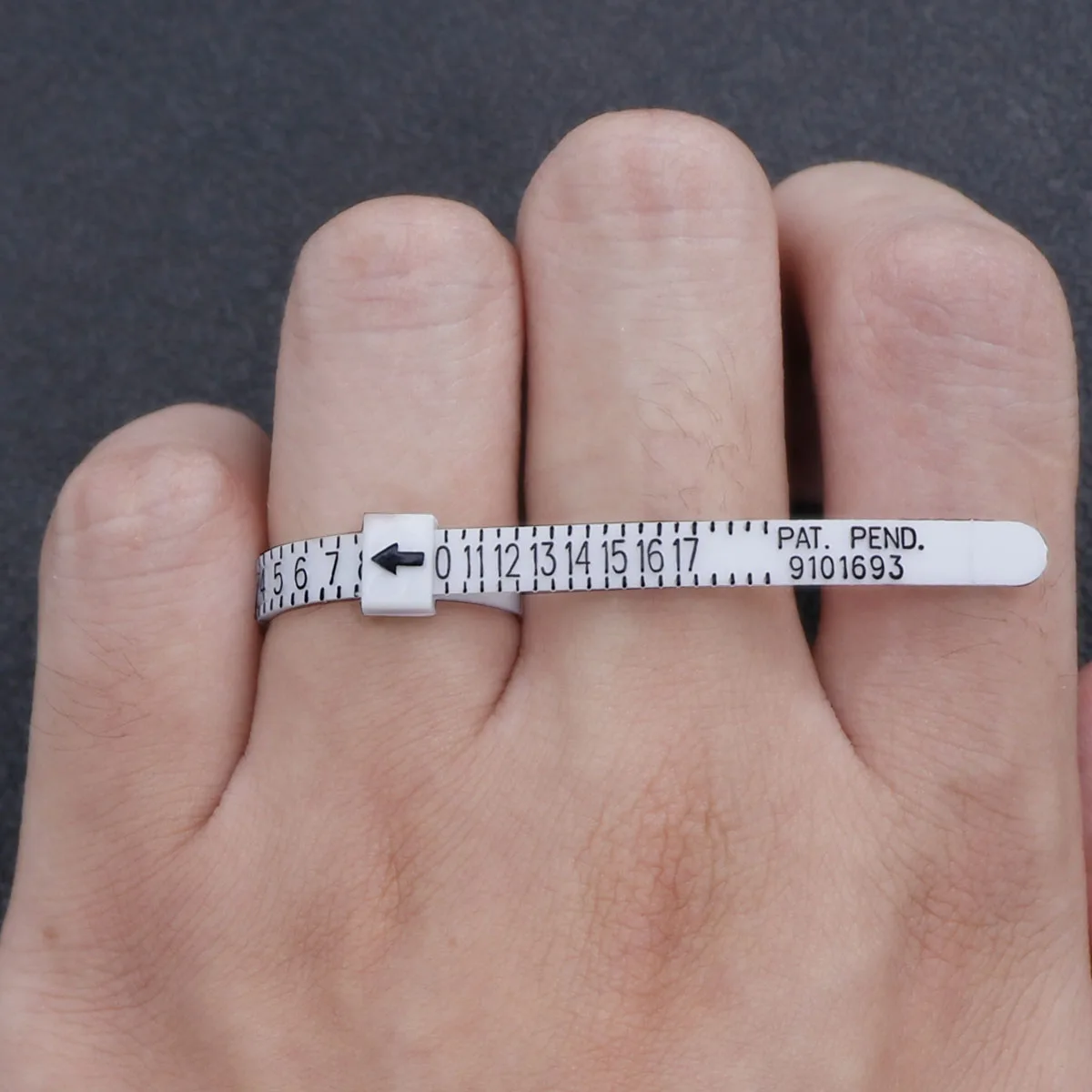 Trixes tamaños Reino Unido a a Z Metal Finger Ring Sizer