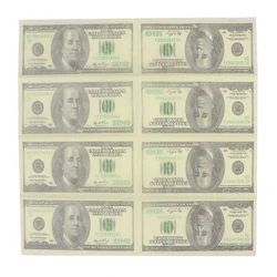 10Pcs 100 Dollars Money Printed Paper Napkins Thick 3 Layers Pocket Tissue Paper