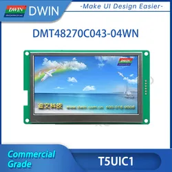 Dwin painel de controle para equipamento, módulo de exibição lcd com resolução 4.3x480, com programa + tela aiot, controle uart