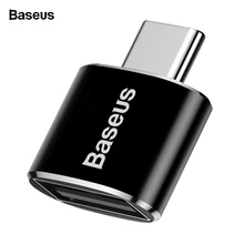 Baseus usb type C OTG адаптер USBC type-c конвертер для Xiaomi Mi 9 samsung S10 Note 10 huawei mate 30 P30 Pro USB-C разъем