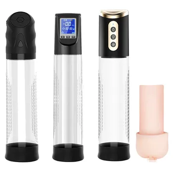 Electric Penis Pump Dick Enlargement Vacuum Device Male Masturbator Penis Enhancer Erection Trainer Sex Toys For Men 1